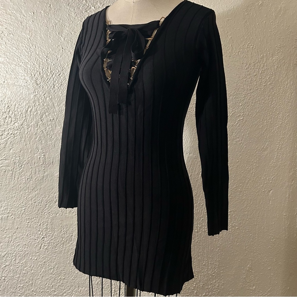For Love and Lemons Knitz Simone mini dress (M)